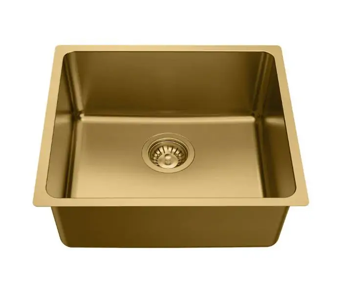 Large Artisan Brass PVD Sink